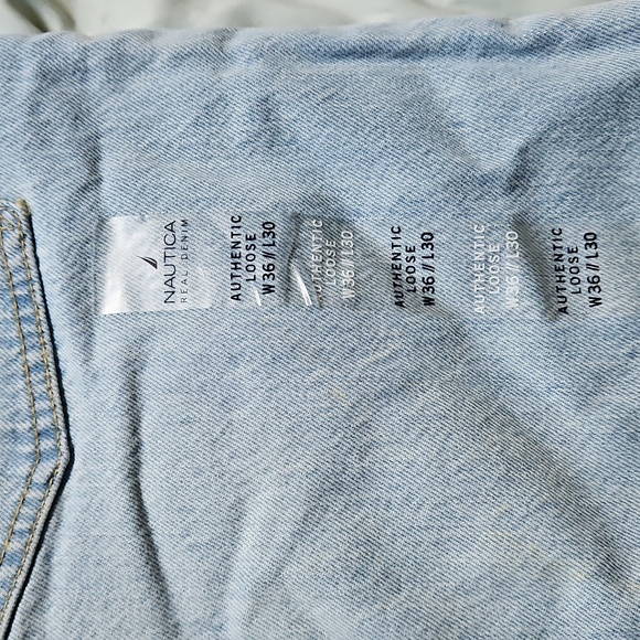 NWT Nautica Authentic Loose Light Blue Jeans, Size 36/30 - Picture 13 of 14